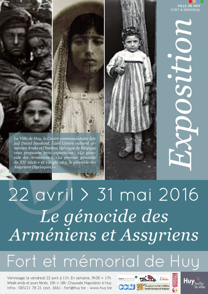 Invitation. Araks. Expositions. Le génocide des Arméniens et Assyriens. 01. 2016-04-22